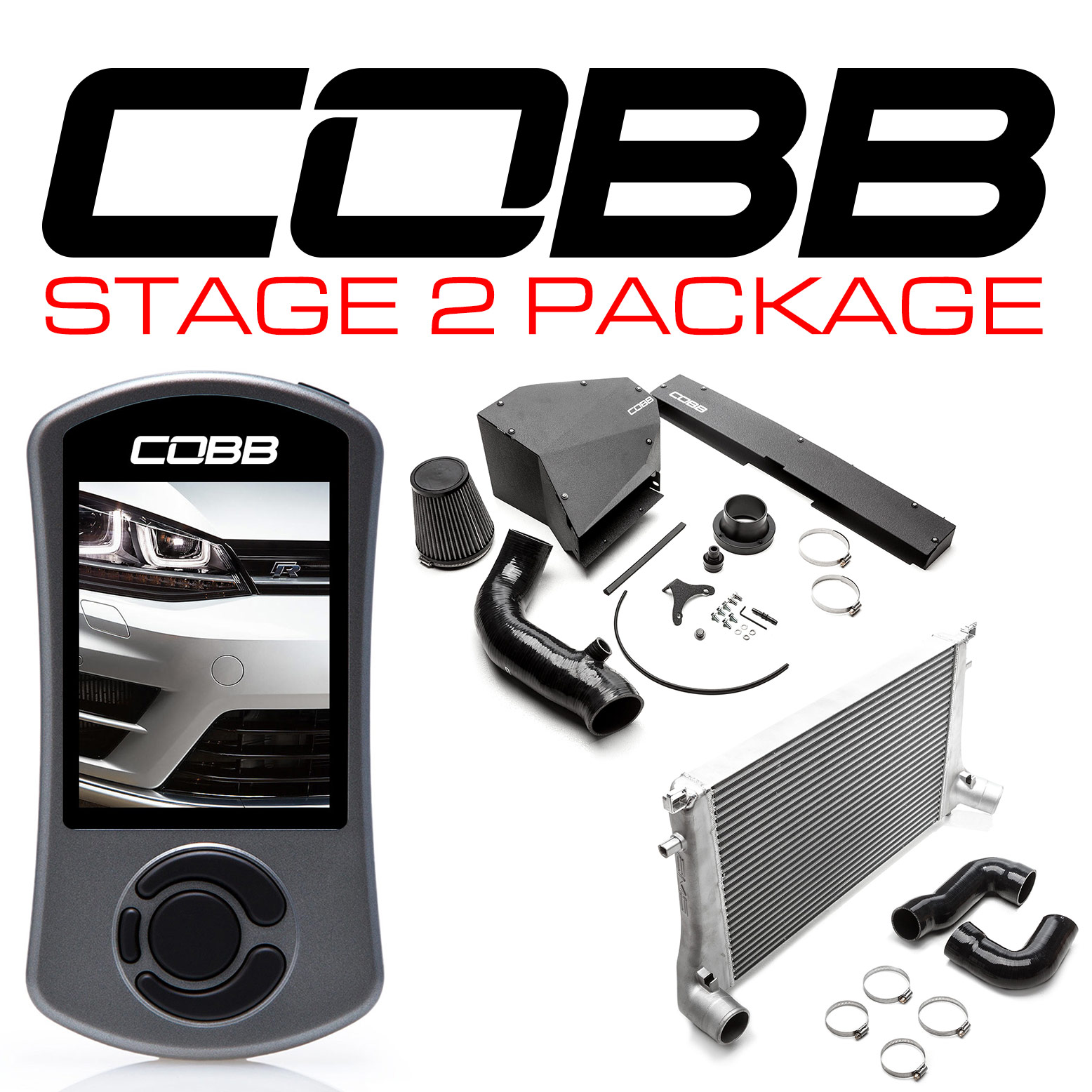 COBB Stg2 Power Pack - Mk.7/7.5 Golf R WITH CUSTOM TUNE